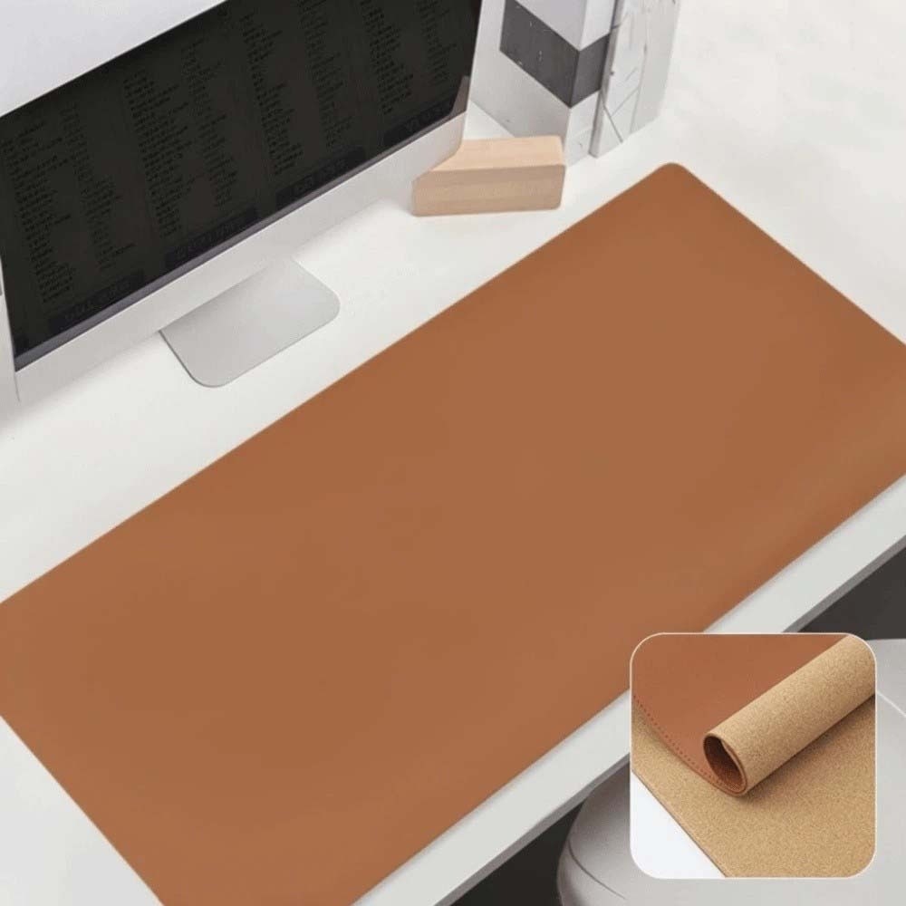 デスクブロッター レザーライティングパッド コルク防水テーブ - Leather Desk Pad のレビューと価格