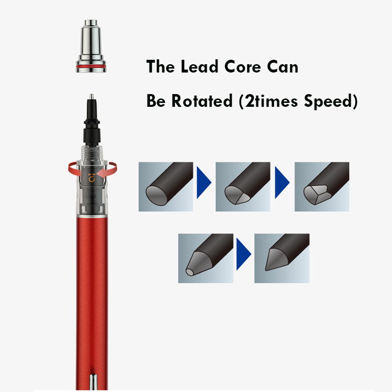 ユニロータリーシャープペンシル日本クルトガアドバンス M5- - Mechanical Pencil 0.3 のレビューと価格