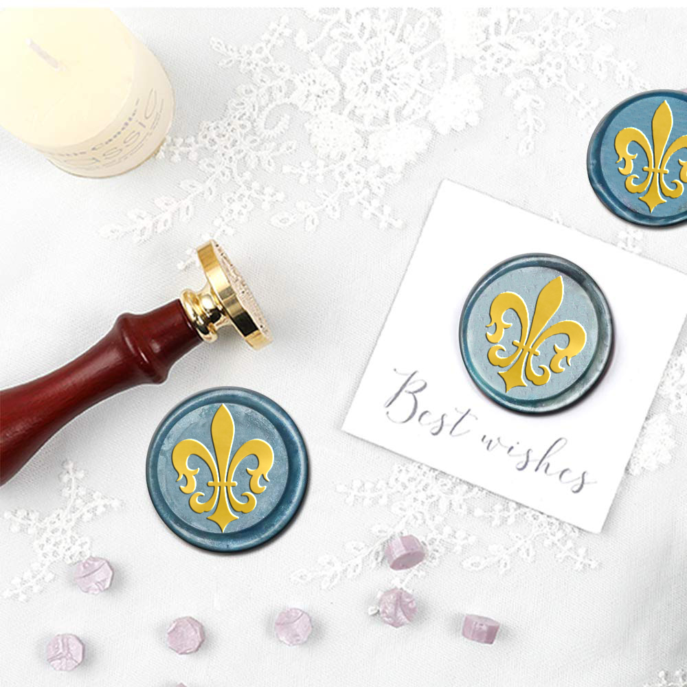 1pc オーバル/ラウンド/スクエア混合ワックスシールスタン - Wax Seal Stamp Set のレビューと価格