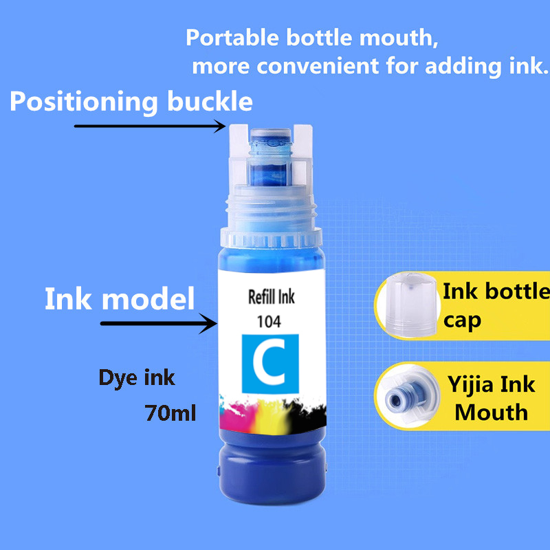 エプソン104インクボトルと互換性のある104インク、エプソ - Fountain Pen Bottled Ink のレビューと価格