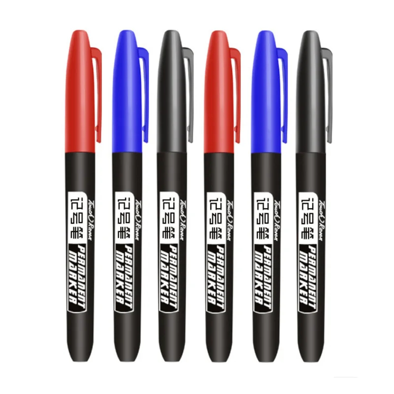 1/2/3 個永久マーカーペン防水インク細字黒青赤オイルイン - Correction Pen Fine のレビューと価格